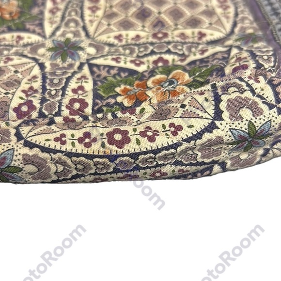 Quilted Crossbody Purse Cottage Core Navajo Floral Boho Grandmacore Multicolor - Picture 10 of 12